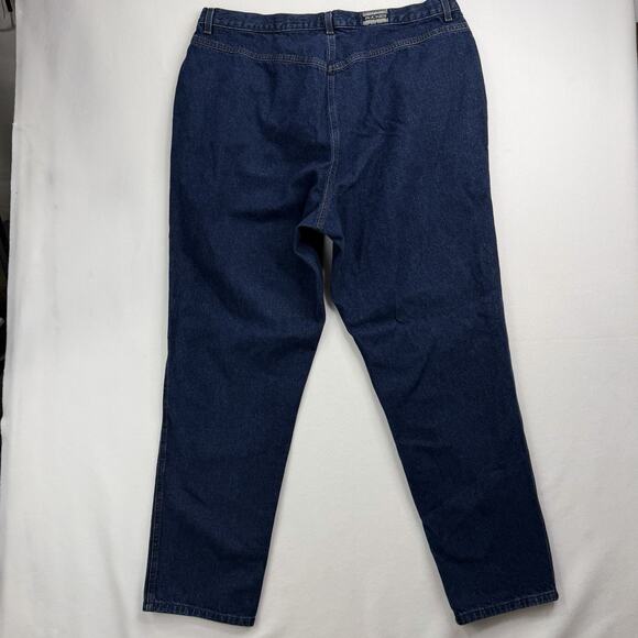 VTG Rockies Dark Wash Denim Jeans Women Sz 24 Inseam 32” High Waist Straight Leg - Picture 2 of 11